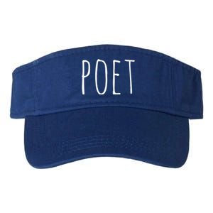 Poet Funny Gift Funny Writers Authors Poetry Gift Valucap Bio-Washed Visor