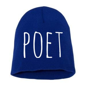 Poet Funny Gift Funny Writers Authors Poetry Gift Short Acrylic Beanie