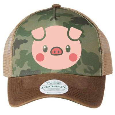 Pig Face Gift For Pig Lover Meaningful Gift Legacy Tie Dye Trucker Hat