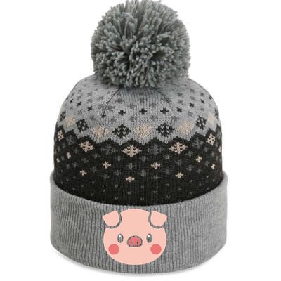 Pig Face Gift For Pig Lover Meaningful Gift The Baniff Cuffed Pom Beanie