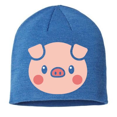 Pig Face Gift For Pig Lover Meaningful Gift Sustainable Beanie