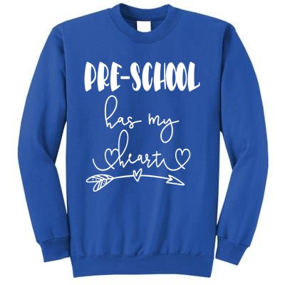 Pregreat Funny Giftchool Valentine's Day Teacher Student Has My Heart Gift Sweatshirt