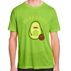 Papacado Funny Gift For New Dad Or Daddy Announcement Gift Adult ChromaSoft Performance T-Shirt