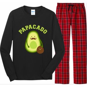 Papacado Funny Gift For New Dad Or Daddy Announcement Gift Long Sleeve Pajama Set