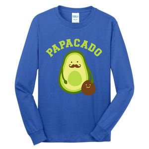 Papacado Funny Gift For New Dad Or Daddy Announcement Gift Tall Long Sleeve T-Shirt