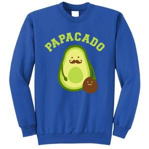 Papacado Funny Gift For New Dad Or Daddy Announcement Gift Tall Sweatshirt