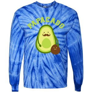 Papacado Funny Gift For New Dad Or Daddy Announcement Gift Tie-Dye Long Sleeve Shirt