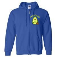 Papacado Funny Gift For New Dad Or Daddy Announcement Gift Full Zip Hoodie