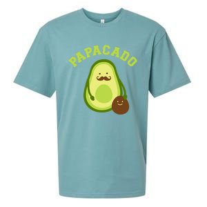 Papacado Funny Gift For New Dad Or Daddy Announcement Gift Sueded Cloud Jersey T-Shirt