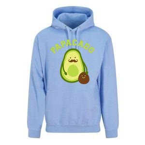 Papacado Funny Gift For New Dad Or Daddy Announcement Gift Unisex Surf Hoodie