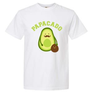 Papacado Funny Gift For New Dad Or Daddy Announcement Gift Garment-Dyed Heavyweight T-Shirt