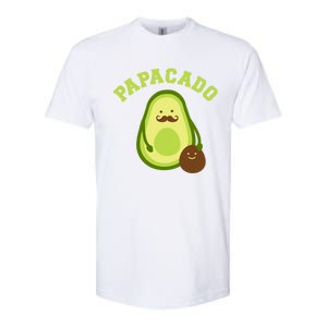 Papacado Funny Gift For New Dad Or Daddy Announcement Gift Softstyle CVC T-Shirt