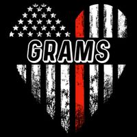 Proud Firefighter Grams American Flag Heart Meaningful Gift Cooling Performance Crew T-Shirt