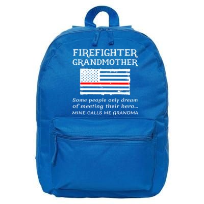 Proud Firefighter Grandmother Fire Fire Grandma Flag Cute Gift 16 in Basic Backpack