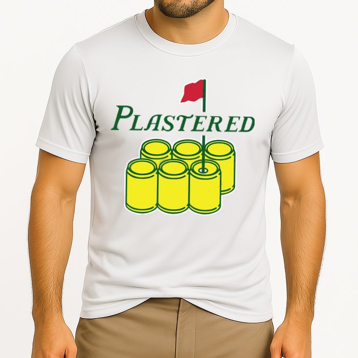 Plastered Funny Gold Beer Cooling Performance Crew T-Shirt