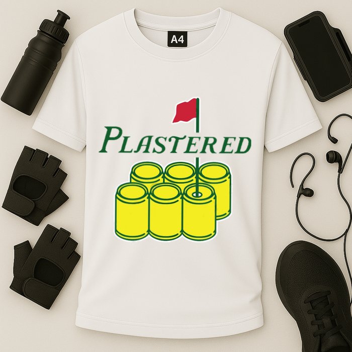 Plastered Funny Gold Beer Cooling Performance Crew T-Shirt