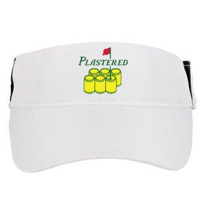 Plastered Funny Gold Beer Adult Drive Performance Visor