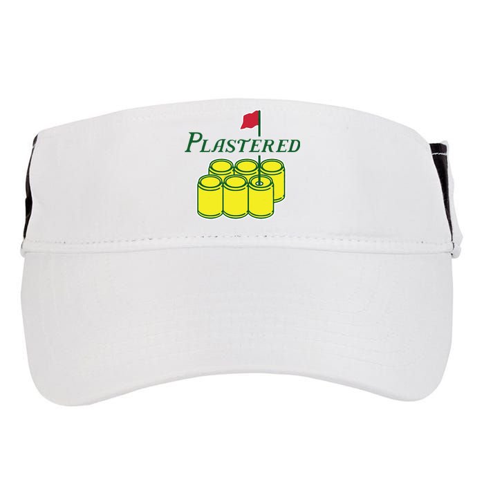 Plastered Funny Gold Beer Adult Drive Performance Visor