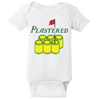 Plastered Funny Gold Beer Baby Bodysuit