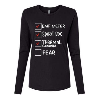 Phasmophobia Funny Ghost Hunter Paranormal Investigators Womens Cotton Relaxed Long Sleeve T-Shirt