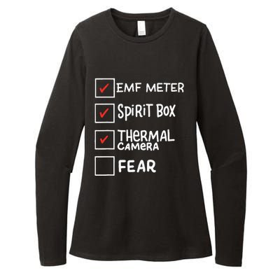 Phasmophobia Funny Ghost Hunter Paranormal Investigators Womens CVC Long Sleeve Shirt