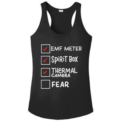 Phasmophobia Funny Ghost Hunter Paranormal Investigators Ladies PosiCharge Competitor Racerback Tank