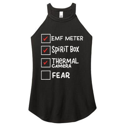 Phasmophobia Funny Ghost Hunter Paranormal Investigators Women's Perfect Tri Rocker Tank