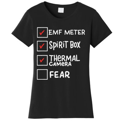 Phasmophobia Funny Ghost Hunter Paranormal Investigators Women's T-Shirt