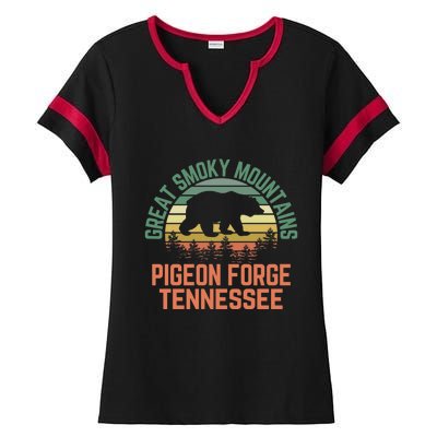 Pigeon Forge Great Smoky Mountains National Park Tennessee Gift Ladies Halftime Notch Neck Tee