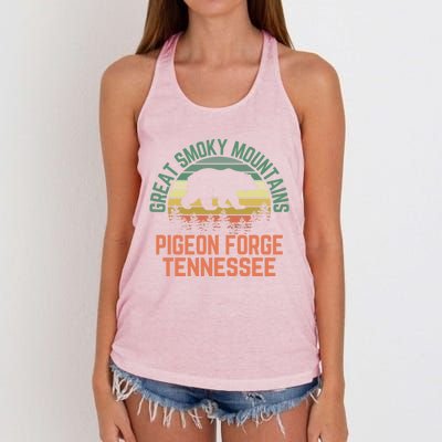 Pigeon Forge Great Smoky Mountains National Park Tennessee Gift Women's Knotted Racerback Tank