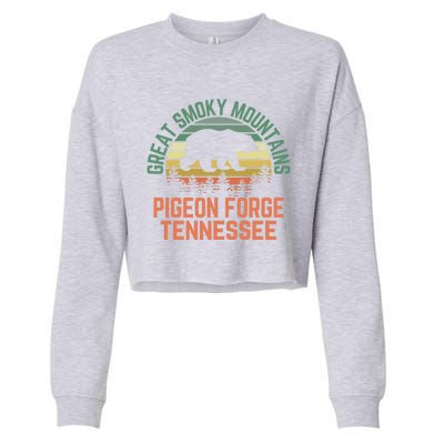 Pigeon Forge Great Smoky Mountains National Park Tennessee Gift Cropped Pullover Crew