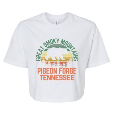 Pigeon Forge Great Smoky Mountains National Park Tennessee Gift Bella+Canvas Jersey Crop Tee