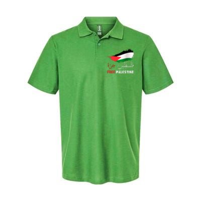 Palestine Free Gaza In Arabic Free Gaza Palestine Flag Support Palestine People Softstyle Adult Sport Polo