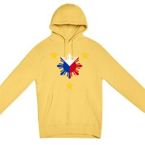 Philippine Flag Gift Philippines Sun And Star Funny Gift Premium Pullover Hoodie