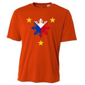 Philippine Flag Gift Philippines Sun And Star Funny Gift Cooling Performance Crew T-Shirt