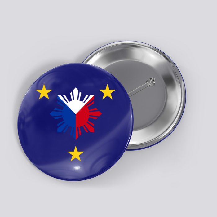 Philippine Flag Gift Philippines Sun And Star Funny Gift Button