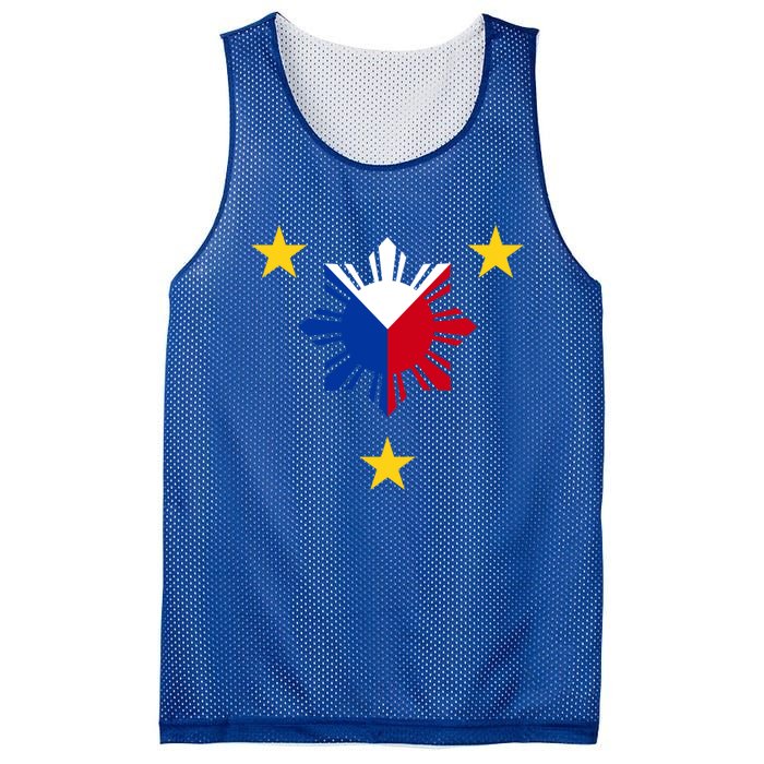 Philippine Flag Gift Philippines Sun And Star Funny Gift Mesh Reversible Basketball Jersey Tank