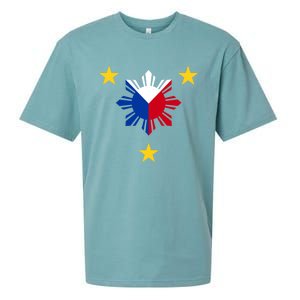 Philippine Flag Gift Philippines Sun And Star Funny Gift Sueded Cloud Jersey T-Shirt