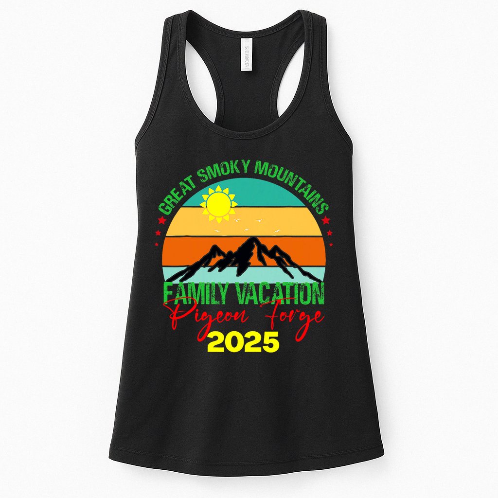 Pigeon Forge Great Smoky Mountains Family Vacation 2025 Trip Womens Tank Top
