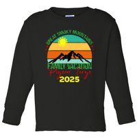 Pigeon Forge Great Smoky Mountains Family Vacation 2025 Trip Toddler Long Sleeve Shirt