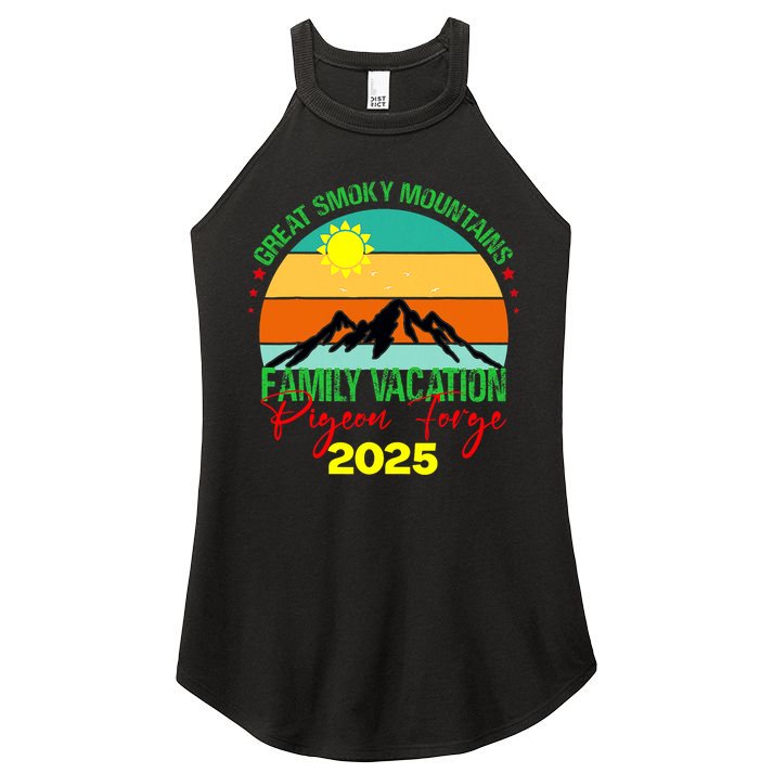 Pigeon Forge Great Smoky Mountains Family Vacation 2025 Trip Women's Perfect Tri Rocker Tank