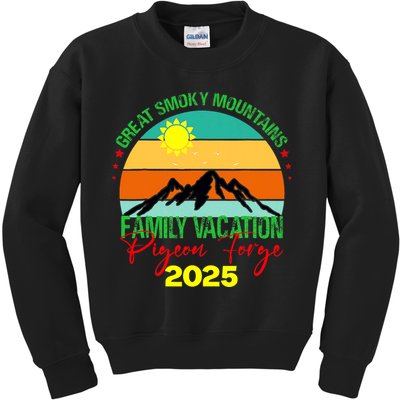 Pigeon Forge Great Smoky Mountains Family Vacation 2025 Trip Kids Sweatshirt