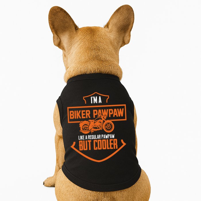 Pawpaw From Grand Biker Pawpaw Father'S Day Doggie Tank
