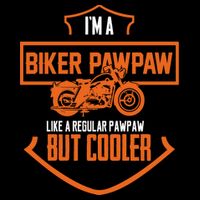Pawpaw From Grand Biker Pawpaw Father'S Day Flatbill Hat