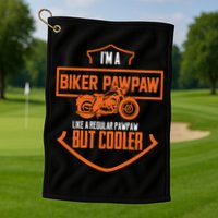 Pawpaw From Grand Biker Pawpaw Father'S Day Golf Towel