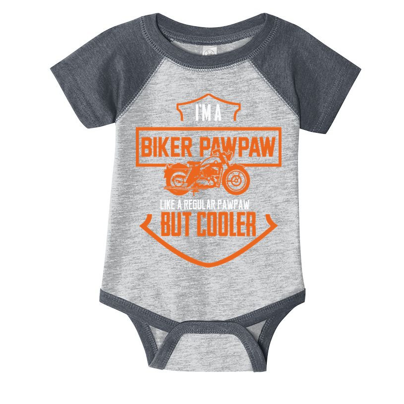 Pawpaw From Grand Biker Pawpaw Father'S Day Infant Baby Jersey Bodysuit