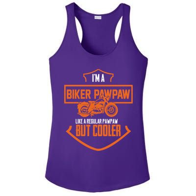 Pawpaw From Grand Biker Pawpaw Father'S Day Ladies PosiCharge Competitor Racerback Tank