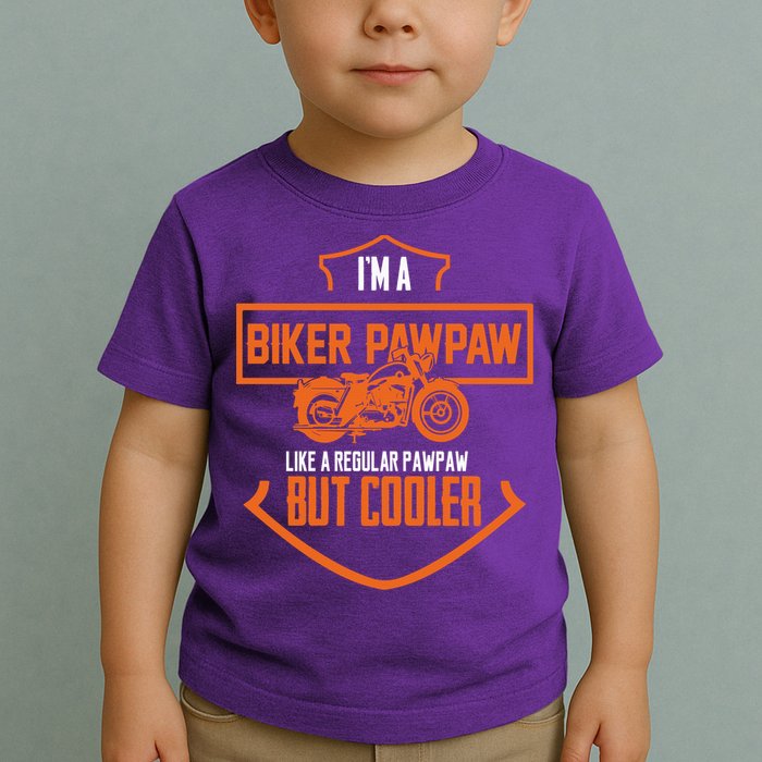 Pawpaw From Grand Biker Pawpaw Father'S Day Toddler T-Shirt