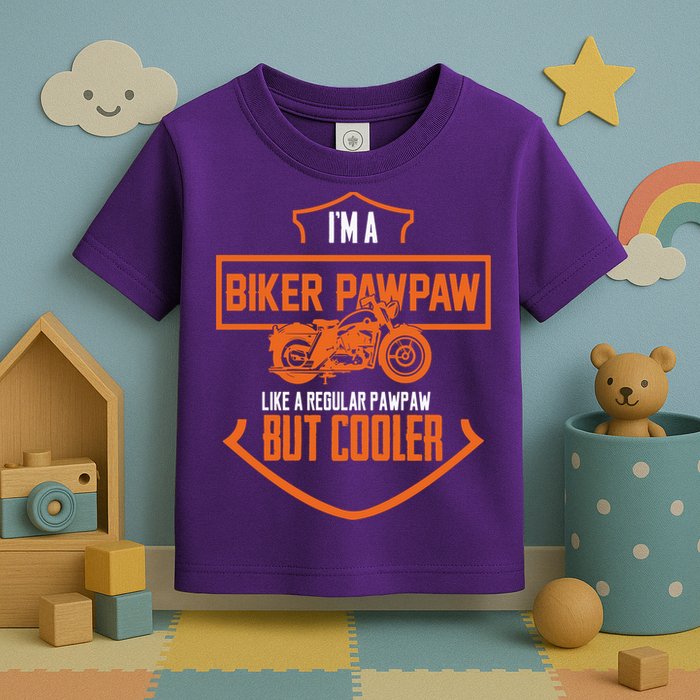 Pawpaw From Grand Biker Pawpaw Father'S Day Toddler T-Shirt