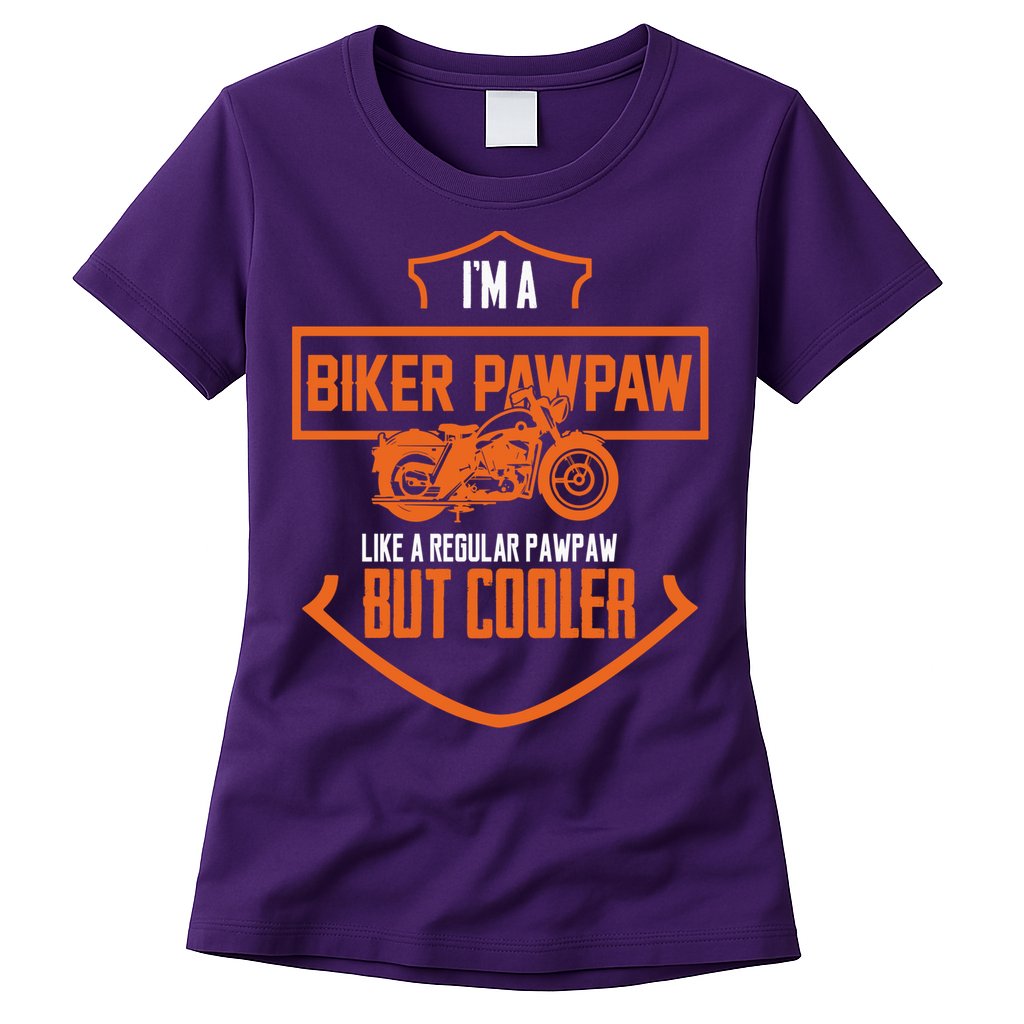 Pawpaw From Grand Biker Pawpaw Father'S Day Womens T-Shirt
